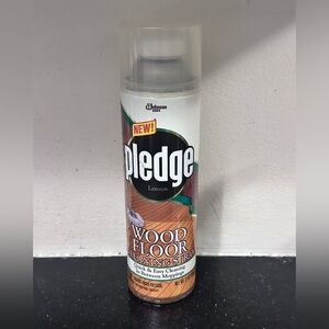 Vintage Pledge Wood Floor Cleaning Spray Can